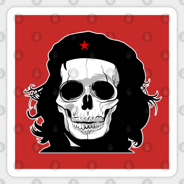 Che Guevara ∆∆∆ Skull Tribute Design Sticker by DankFutura